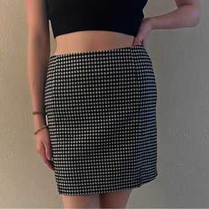 plaid mini skirt